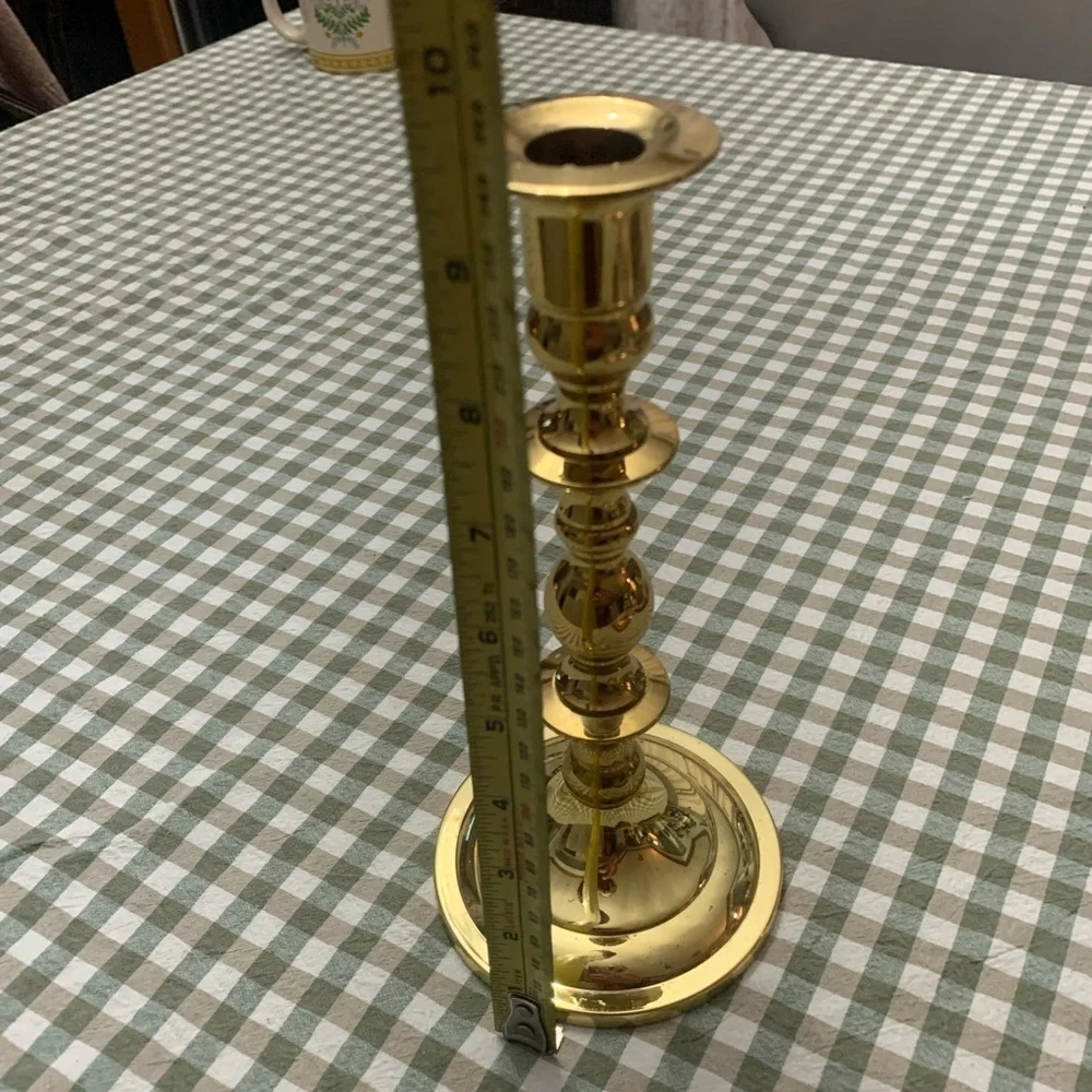 Baldwin Shiny Gold Color Candle Holder